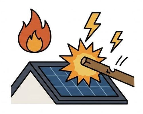 火災・落雷・物体の落下などの被害に遭われた場合も保証制度が利用できるイラスト